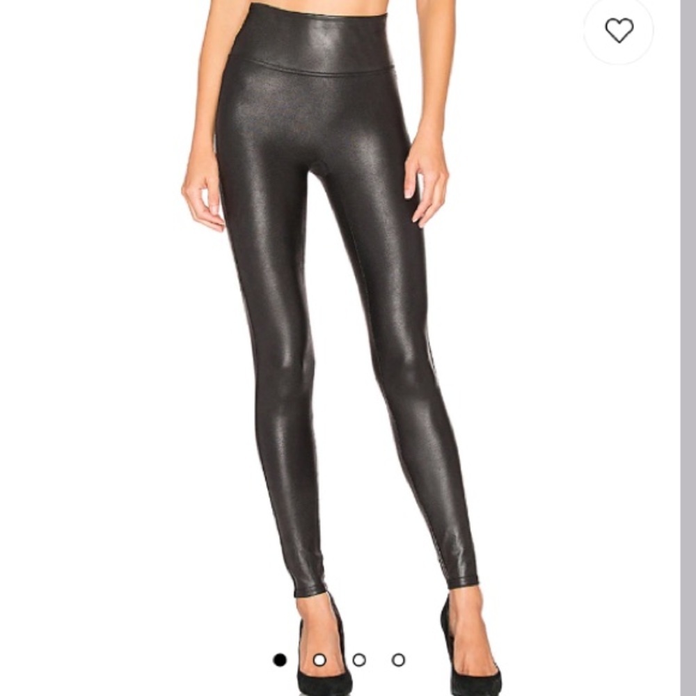 Spanx Faux Leather Leggings sz S #E3
